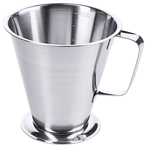 Messbecher mit Fuß, 0,5 Ltr., Höhe 11 cm