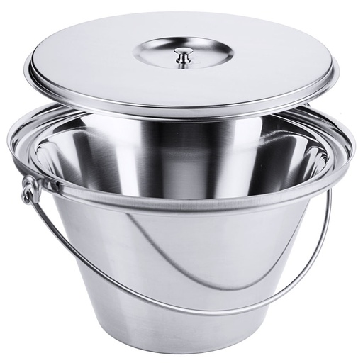 Nachtstuhl-Einsatz mit Deckel, 5,5 Ltr., Ø 30,5 cm