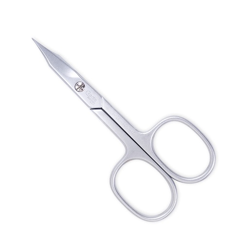 Credo Haut- und Nagelschere 9 cm, vernickelt, Turmspitze gebogen  Blisterverpackung