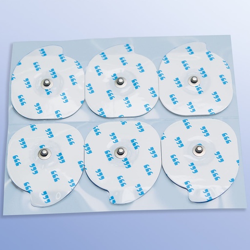 Einmal-EKG-Elektroden, oval, für Erwachene, Wet-Gel – 1200 Stück