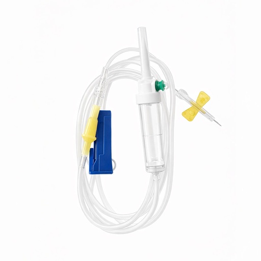 SOLUFLO Infusionsgerät LL (60005) inkl. ECOFLO Perfusionsbesteck Safety 19G x 3/4" (47019) (100 Stck.)