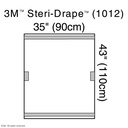 3M Steri-Drape Geräteabdeckungen 90 x 110 cm – 4 Packungen, je 10 Stück