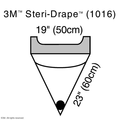 3M Steri-Drape Auffangbeutel 60 cm x 50 cm – 4 Packungen, je 10 Stück