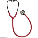 Littmann CLASSIC III Monitoring Stethoskop champagnerfarbenes Bruststück Schlauch burgund