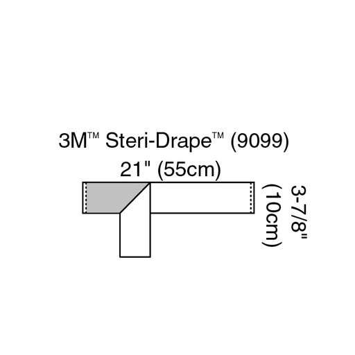 3M Steri-Drape OP-Tape 10 x 55 cm – 2 Packungen, je 250 Stück