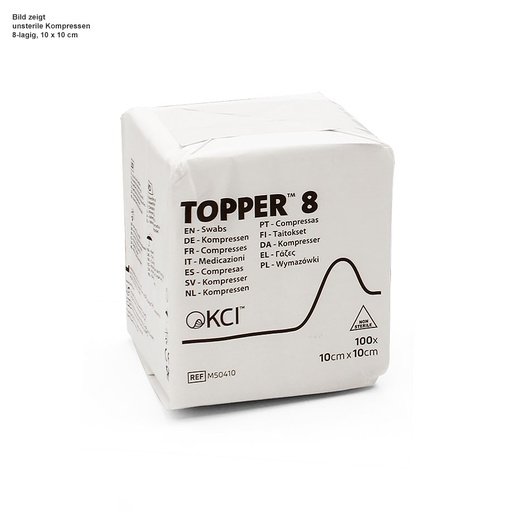 3M Topper 8 Kompressen unsteril, 5 x 5 cm (100 Stck.)