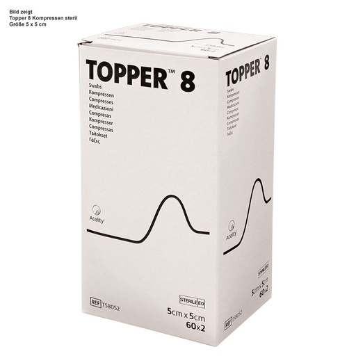 3M Topper 12 Kompressen steril, 5 x 5 cm (45 x 2 Stck.)