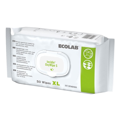 Incidin OxyWipe S XL Flächendesinfektionstücher (50 T.) * nur für den professionellen Gebrauch *