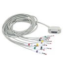 EKG-Komplettkabel mit Bananenstecker für Cardiosmart EK36/41/43/53/403/413/ 512 (P), Custo-Card/-Med