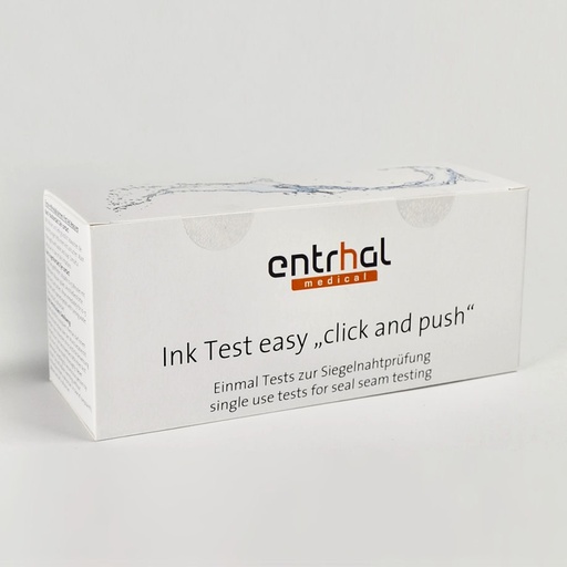Ink Test easy, click and push, Einweg- knickfläschen ca. 4 ml, rot (40 Stck.)