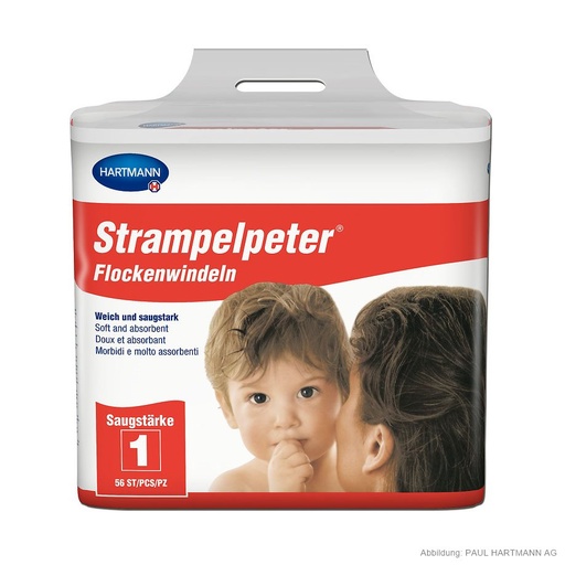 Strampelpeter Flockenwindeln Saugstärke 1 (56 Stck.)