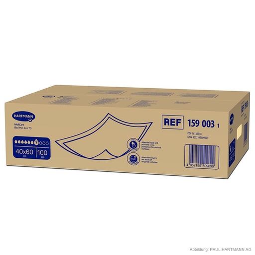 MoliCare Bed Mat Eco 7 Tropfen Krankenunterlagen 40 x 60 cm (100 Stck.) 12 Lagen