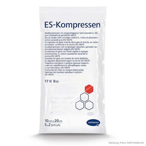 ES-Kompressen steril 8-fach 10 x 20 cm (5 x 2 Stck.)