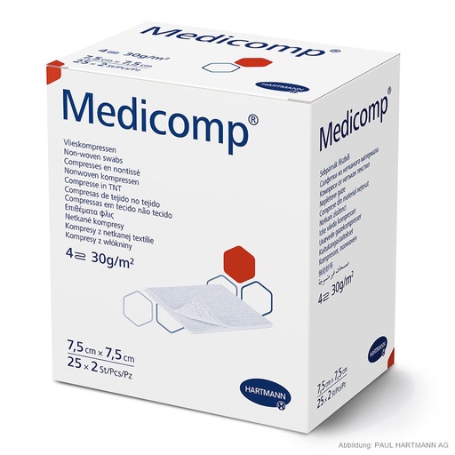 Medicomp Vlieskompressen 10 x 20 cm, steril (25 x 2 Stck.)