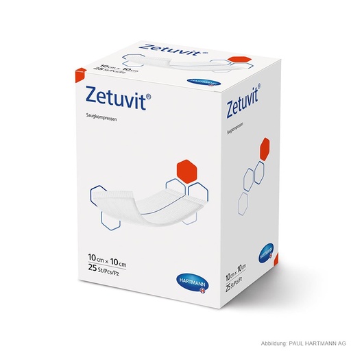 Zetuvit Saugkompressen steril 10 x 10 cm (25 Stck.)