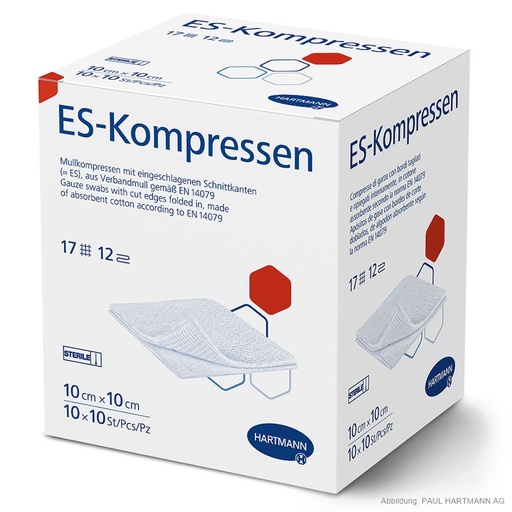 ES-Kompressen steril 12-fach 10 x 10 cm (10 x 10 Stck.)