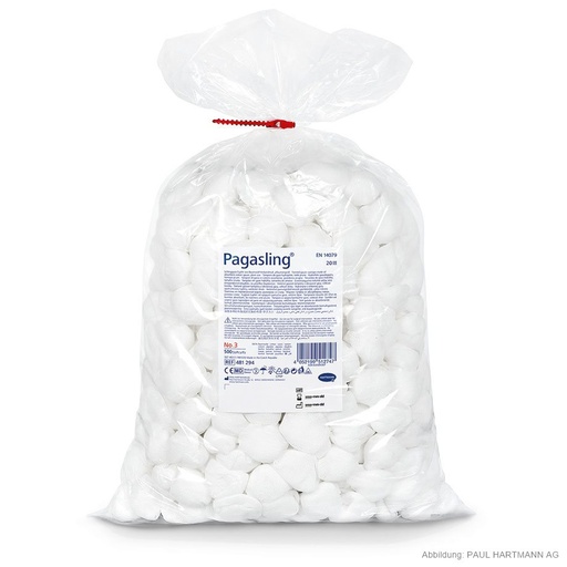 Pagasling Schlinggazetupfer unsteril  Gr. 3, pflaumengroß (2 x 500 Stck.)