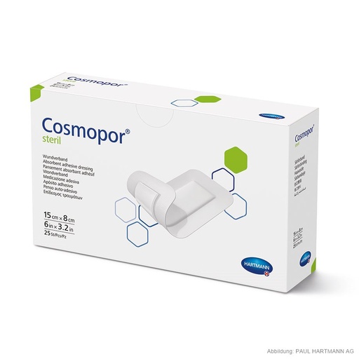 Cosmopor Steril Wundverband 15 x 8 cm (25 Stck.)