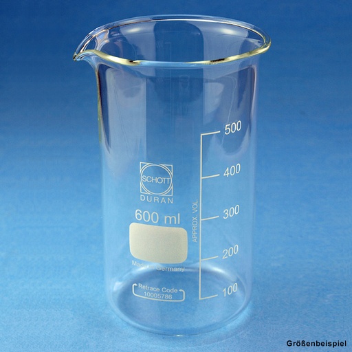 Becherglas mit Teilung 100 ml hohe Form