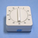 Kurzzeitmesser mit Signal, 60 Min. weiß