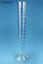 Messzylinder, Sechskantfuß 500 ml hohe Form, blau graduiert Normalausführung