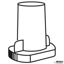 Zyto-Kammer mit Dichtung, PP, 1-fach 8 ml – 100 Stück