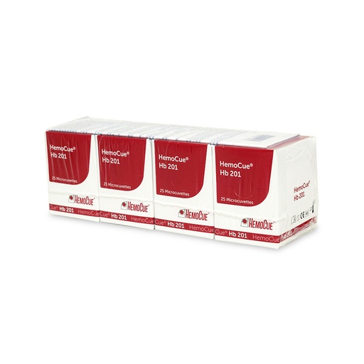 HemoCue Hämoglobin 201 Microküvetten (4 x 25 Stck.) einzeln verpackt