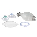AERObag Beatmungsbeutel SEBS für Erwachsene mit Maske PVC Gr. 3 und 5, O2-Schlauch und Reservoirbeutel UK = 20 Stck.