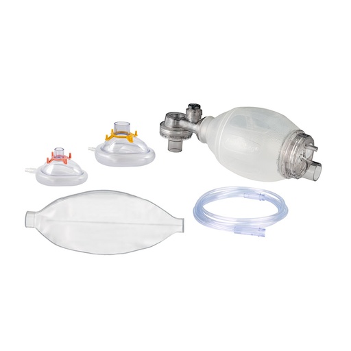 AERObag Beatmungsbeutel SEBS für Kinder mit Maske PVC Gr. 1 und 2 O2-Schlauch und Reservoirbeutel UK = 25 Stck.