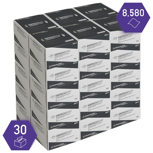 KIMTECH SCIENCE Präzisionstücher 1-lagig weiß, 11,4 x 21,3 cm (30 x 286 Bl.)