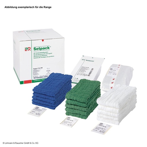 Setpack Toptex lite Bauchtücher steril 40 x 40 cm, blau, 4-lagig (2 Stck.)