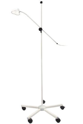 Mach LED 110 Spotleuchte Stativmodell auf 5-Fuß-Stativ mit Einhandhöhenverstellung