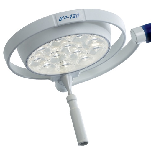 Mach LED 120 Untersuchungsleuchte Stativmodell, auf 5-Fuß-Stativ, Kurzarmgelenk, inkl. Netzteil im Stativ montiert