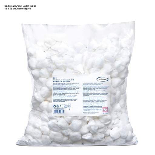 Mulltupfer unsteril pflaumengroß 20 x 20 cm (500 Stck.)