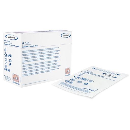 MaiMed porefix steril, Wundverband 7 cm x 5 cm (50 Stck.)
