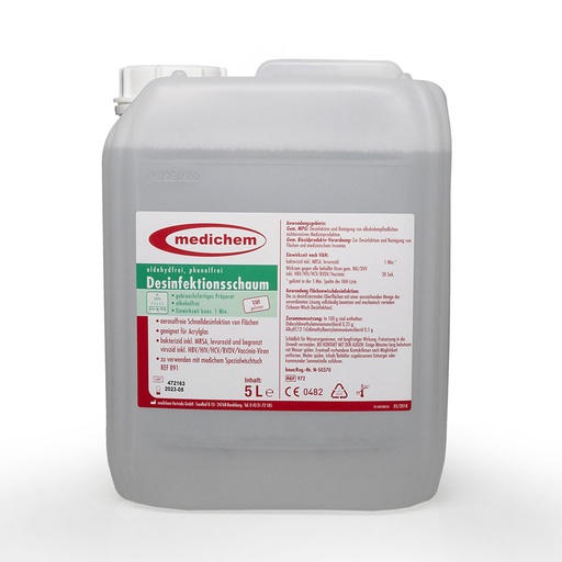 medichem Desinfektionsschaum 5 Ltr. * nur für den professionellen Gebrauch *