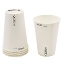 Trinkbecher aus Papier, 200 ml, weiß – 100 Stück