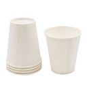 Trinkbecher aus Papier, 150 ml, weiß – 100 Stück