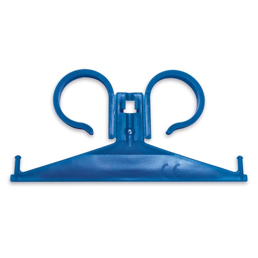 Urinbeutelhalter aus Kunststoff blau Btl. = 10 Stck.