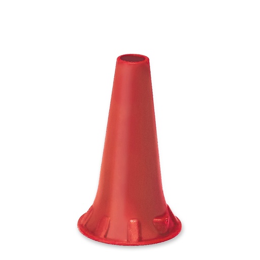 Einmal-Ohrtips 4,0 mm rot, für Erwachsene (50 Stck.) Tüte = 20 Btl.