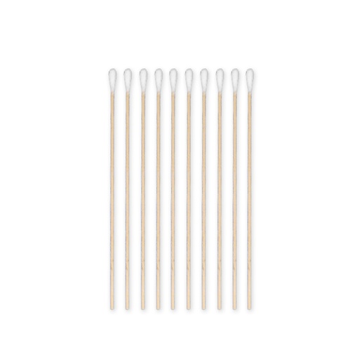 MEDI-WOOD Wattestäbchen Holz, 15 cm lang Ø 2,5 mm, Wattekopf Ø 4 mm (100 Stck.)
