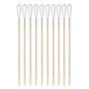 MEDI-WOOD Wispy Wattestäbchen, 20cm lang Ø 3 mm, Wattekopf Ø 10 mm (50 Stck.) Holz 02042023