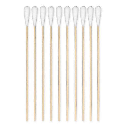 MEDI-WOOD Wispy Wattestäbchen, 20cm lang Ø 3 mm, Wattekopf Ø 10 mm (50 Stck.) Holz 02042023
