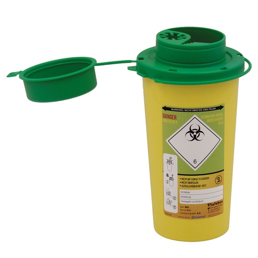 Kanülenabwurfbehälter ratiomed Safe-Box REC 0,5 Ltr.