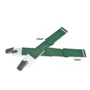 Universal-Schlauchhalter ratiomed OP-FIX mit Clip 3fach 18 x 2,5 cm (20 Stck.) grün/weiß, mit 3 Kammern