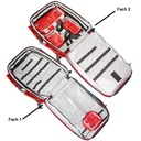 Notfallrucksack ''WasserStopp'' PROFI PLANE, rot, leer