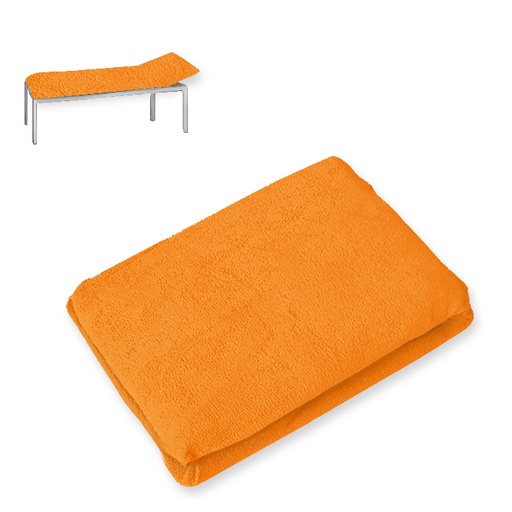 Liegenbezug Frottee orange, 80 x 200 cm