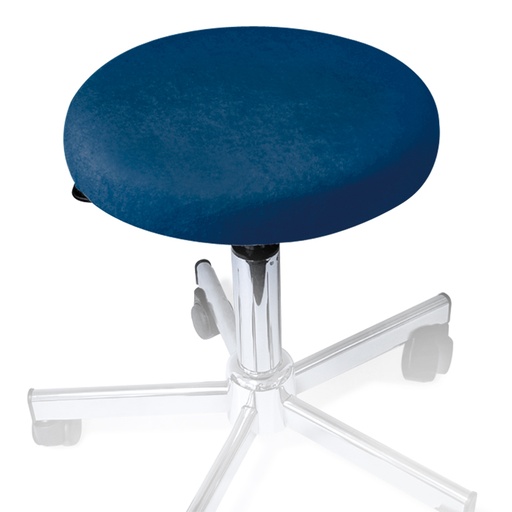 Hockerbezug Frottee marine für Hocker 40 bis 45 cm Ø