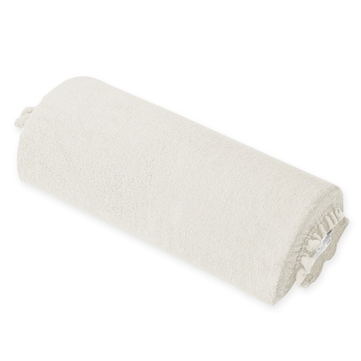 Nackenrollenbezug Frottee silbergrau f. Halbrollen 40 cm