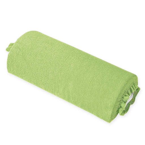 Nackenrollenbezug Frottee apfelgrün, für Halbrollen 40 cm